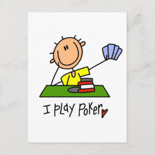 Ik Speel Poker T-shirts en Cadeaus Briefkaart
