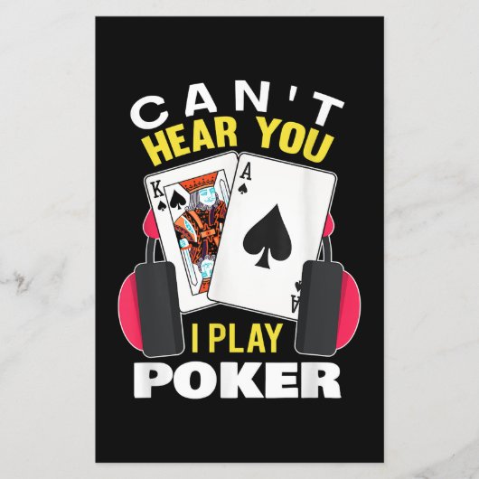 Ik speel Poker Texas Holdem Player. Flyer (Voorkant)