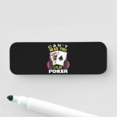 Ik speel Poker Texas Holdem Player. Naamplaatje (In situ)