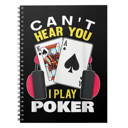 Ik speel Poker Texas Holdem Player. Notitieboek (Voorkant)