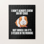 Ik speel 's morgens met een Guine-varken Legpuzzel (Verticaal)
