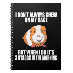 Ik speel 's morgens met een Guine-varken Notitieboek