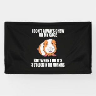 Ik speel 's morgens met een Guine-varken Spandoek