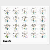 Ik speel saxofoon Stickers Sticker (Vel)