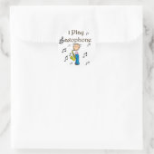 Ik speel saxofoon Stickers Sticker (Tas)