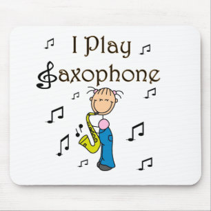 Ik speel saxofoon T-shirts en cadeaus Muismat