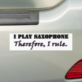 Ik speel Saxophone... Bumpersticker (Op auto)