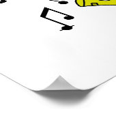 Ik speel Saxophone Stick Figuur T-shirts en cadeau Poster (Hoek)