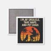Ik speel ukulele - magneet (Voorkant / Achterkant)
