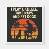 Ik speel ukulele - magneet (Voorkant)