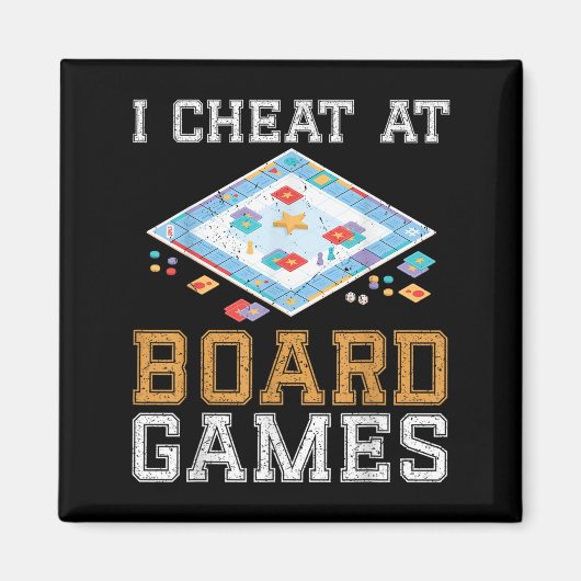 Ik speel vals bij bordspel Funny Host Winner Cheat Magneet (Voorkant)
