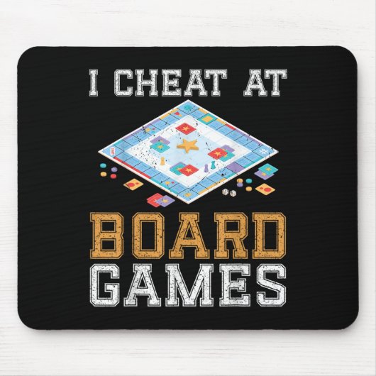 Ik speel vals bij bordspel Funny Host Winner Cheat Muismat (Voorkant)