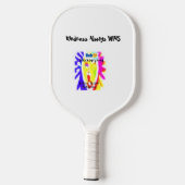 Ik speel vet, speel vriendelijk pickleball raquet paddle (Achterkant)