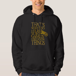 Ik speel videogames en ik ken dingen hoodie