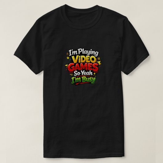 Ik speel videogames t-shirt (Design voorkant)