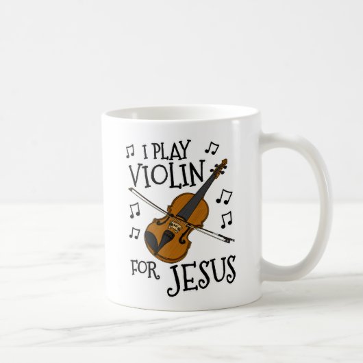 Ik speel viool voor Jezus, Christelijk violist Koffiemok (Rechts)