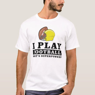 Ik speel voetbal - Wat is jouw superkracht T-shirt