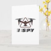 Ik speel voor dronepiloten en dronelopers kaart (Gele Bloem)