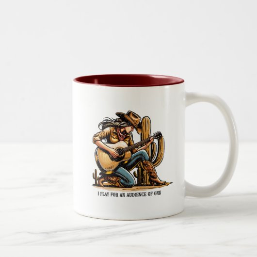 Ik speel voor een publiek van één mok (Rechts)