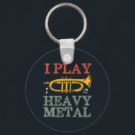Ik speel zeer Metal Funny Trumpet Player Music Pun Sleutelhanger<br><div class="desc">Grappig ontwerp van de trompetspeler voor degenen die muziekinstrumenten spelen in een muziekband,  orkest of muzikaal optreden. Koel  retro Jazz muziekliefhebbers voor muzikant en marchingbandlid. Ideaal voor muzieleraar,  orkestfan en iedereen die graag trompet speelt. Geweldig kerstcadeau en verjaardagscadeau voor familie en vrienden.</div>