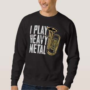 Ik speel zware metalen Franse horn baritone tubist Trui