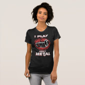 Ik speel zware metalen Tuba Sousaphone Marching Ba T-shirt (Voorkant volledig)