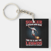 Ik speelde Football met mijn hoofd Sleutelhanger (Voorkant)
