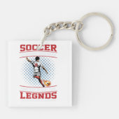 Ik speelde Football met mijn hoofd Sleutelhanger (Achterkant)