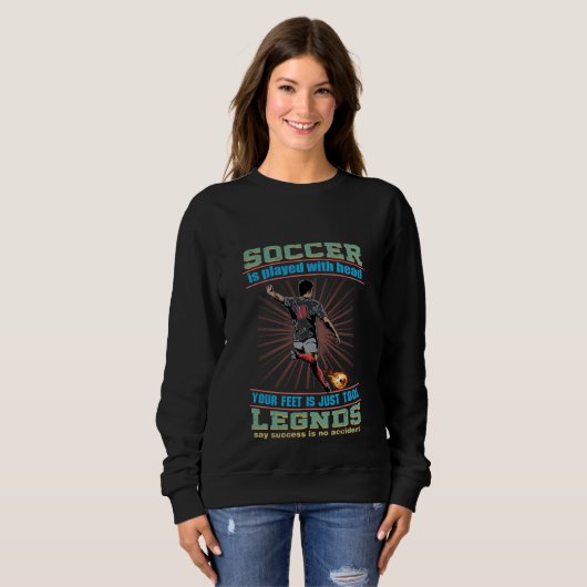 Ik speelde Football met mijn hoofd Sweatshirt (Voorkant volledig)