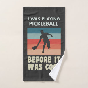 Ik speelde Pickleball voor het koud was Handdoek