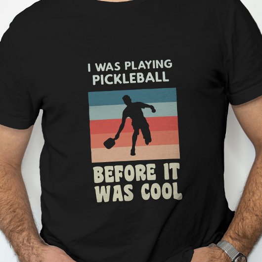 Ik speelde Pickleball voor het koud was T-shirt