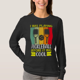 Ik speelde Pickleball voor het koud was T-shirt