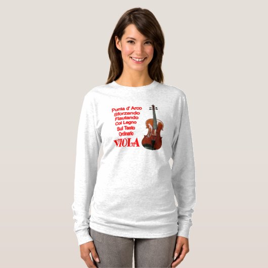 IK SPEL HET VIOLA T-SHIRT (Voorkant volledig)