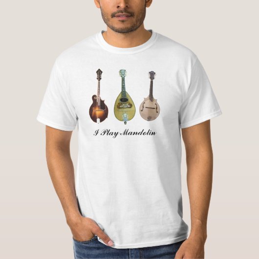 IK SPEL MANDOLIN-T-SHIRT T-SHIRT (Voorkant)