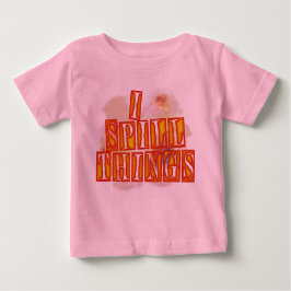 Ik spil Dingen roze baby T-shirt