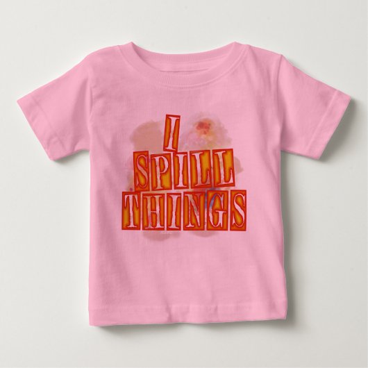 Ik spil Dingen roze baby T-shirt (Voorkant)