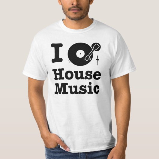 Ik spin House Music T-shirt (Voorkant)