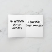 Ik spinnen uit controlegroet kaart (Binnen)