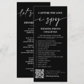 Ik spion bruiloft spel Capture de liefde foto scav Menu (Voorkant / Achterkant)