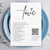 Ik spion bruiloft spel Capture The Love Photo Hunt Kaart