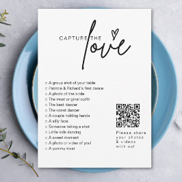 Ik spion bruiloft spel Capture The Love Photo Hunt Kaart