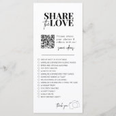 Ik spion bruiloft spel Deel de liefde foto scaveng Menu (Voorkant)