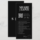 Ik spion bruiloft spel Deel de liefde foto scaveng Menu (Voorkant / Achterkant)
