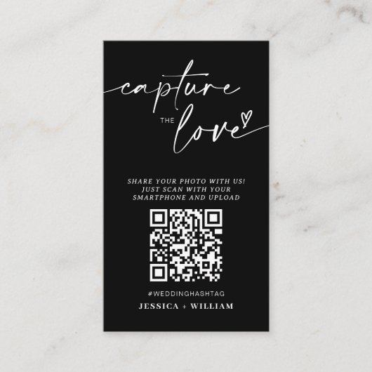 Ik spion bruiloft spel | Leg de Love QR-code vast Informatiekaartje (Voorkant)