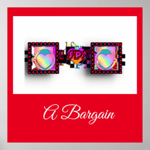 Ik spion een koopje poster