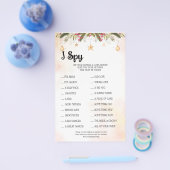 Ik spioneer kerstbruiloft Kaart Flyer (Enkel)