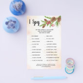 Ik spioneer kerstweduwenkaart flyer (Enkel)