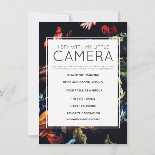 Ik Spioneer Met Mijn Kleine Camera Huwelijksgame Kaart (Voorkant)