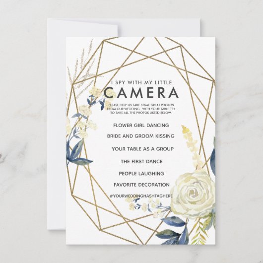 Ik spioneer met mijn kleine cameraweduwschap kaart (Voorkant)