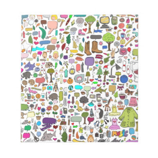 Ik spioneer met mijn kleine oog notitieblok